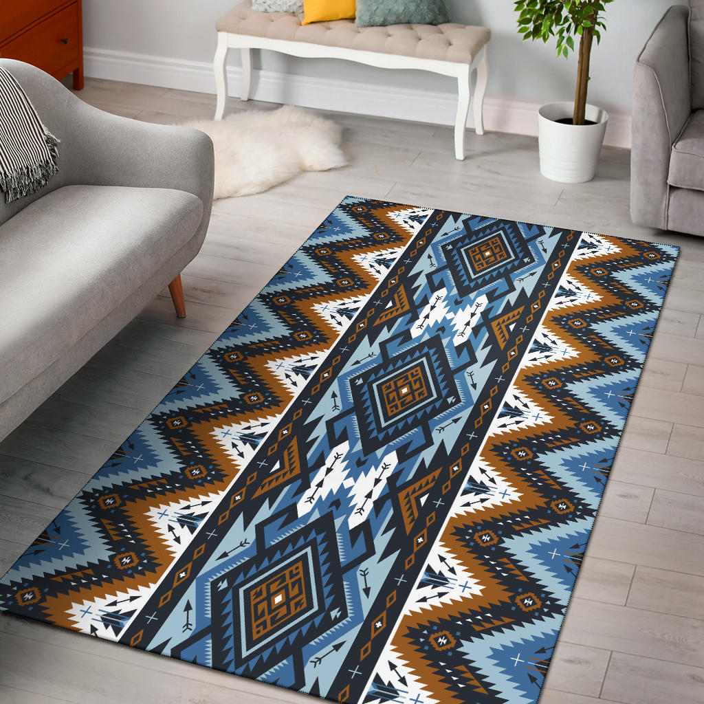 Retro Colors Tribal Seamless Area Rug LT10 - Wonder Print Shop