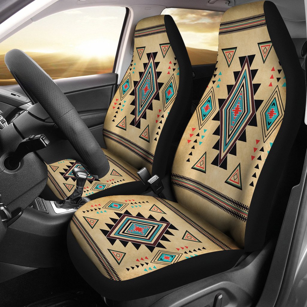 Geometric United Tribal Of Native American Design Car Seat Covers LT10 - Wonder Print Shop