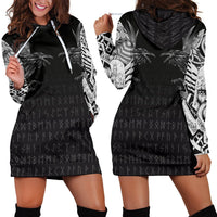 Viking Hoodie Dress Odin Huginn and Muninn Rune RLT12 - Wonder Print Shop