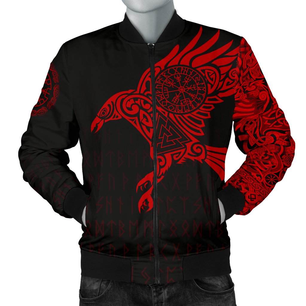 Viking Ravens Tattoo Men's Bomber Jacket RLT12 - Wonder Print Shop