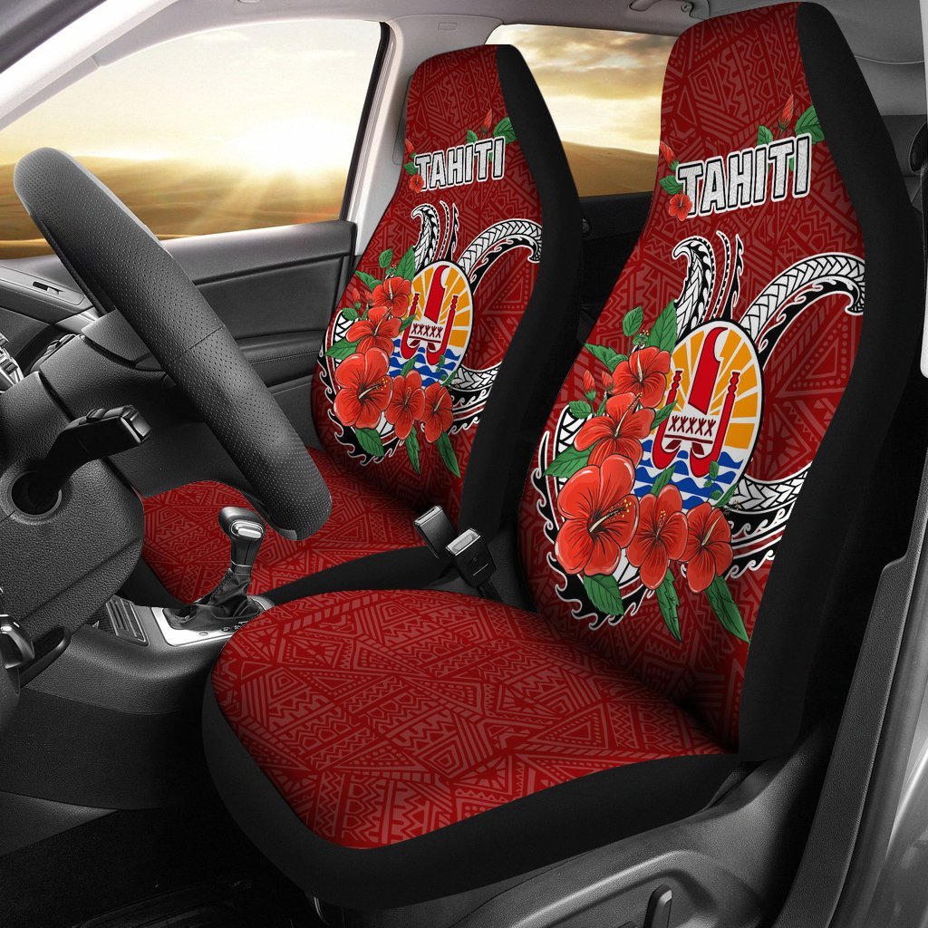 tahiti-polynesian-car-seat-covers-hibiscus-coat-of-arm-red