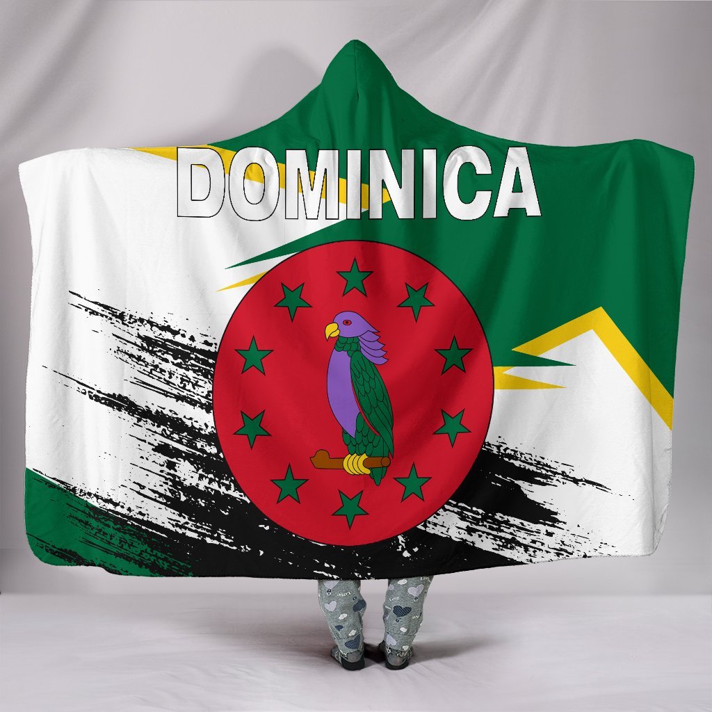 dominica-flag-and-coat-of-arms-hooded-blanket