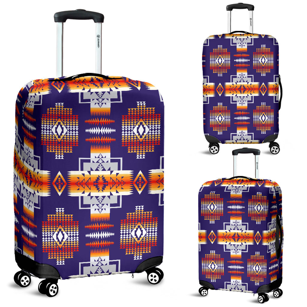 Purple Pattern Native American Luggage Covers LT10 - Wonder Print Shop