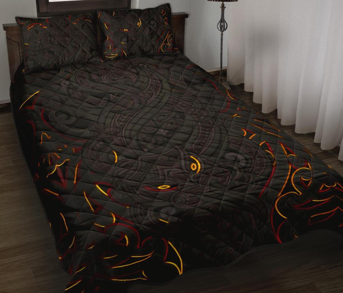new-zealand-quilt-bed-set-maori-gods-quilt-and-pillow-cover-tumatauenga-god-of-war-black