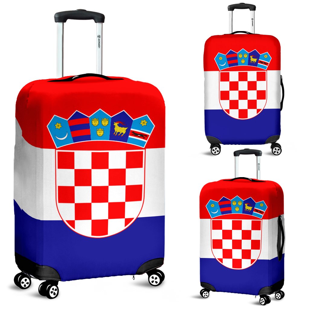 Croatia Flag Luggage Cover - Wonder Print Shop