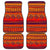 Native American Pattern Color Orange Front and Back Car Mats Set Of 4 LT10 - Wonder Print Shop