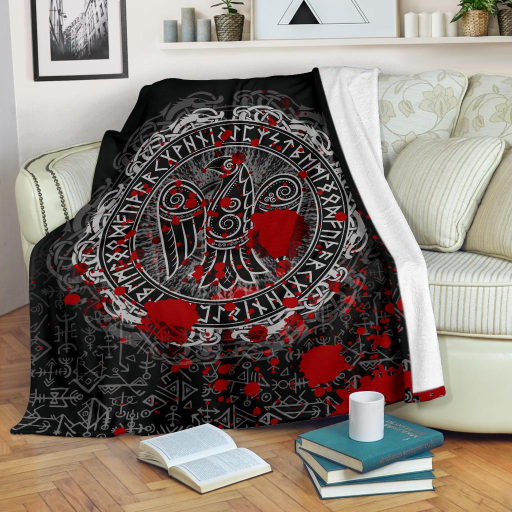 viking-premium-blanket-raven-celtic-tattoo-blood
