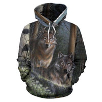 Couple Forrest Couple Native American All Over Hoodie LT10 - Wonder Print Shop