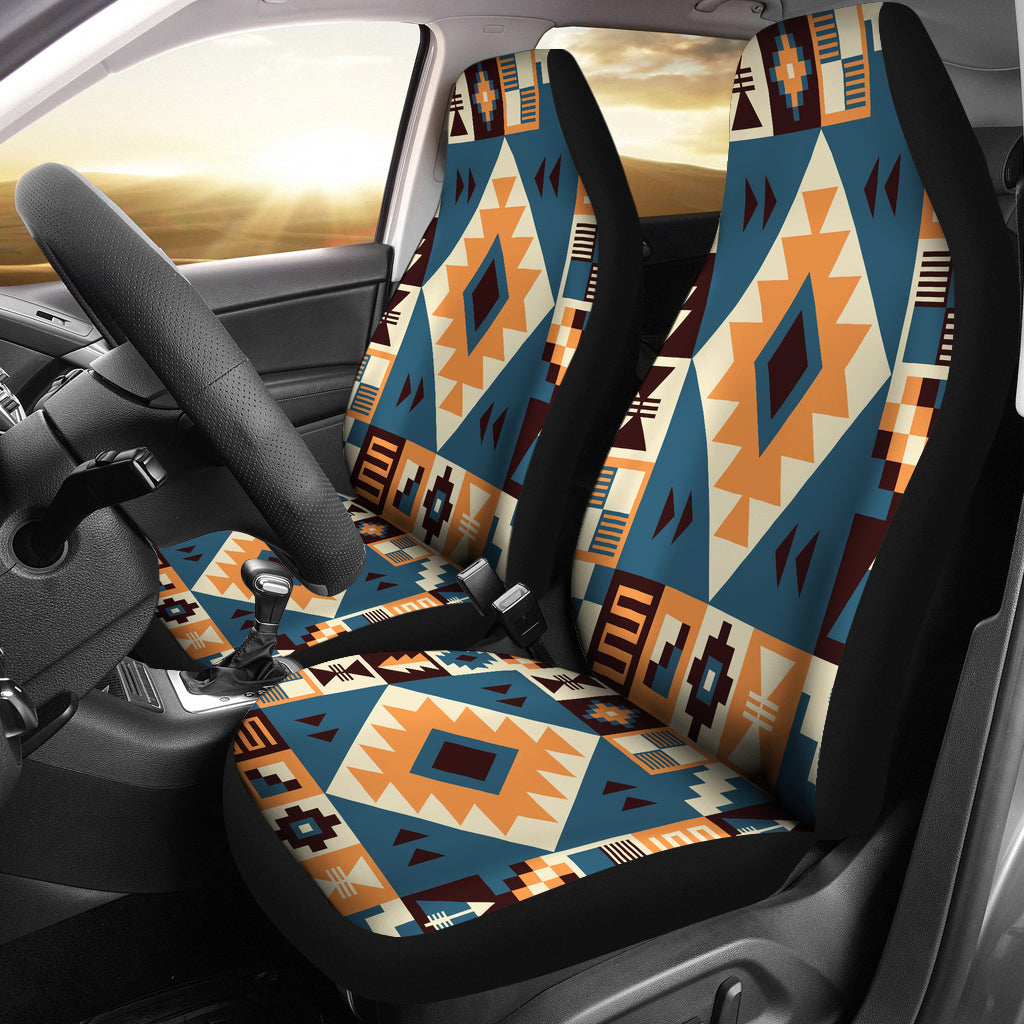 Navy Arrow Pattern Car Seat Covers LT10 - Wonder Print Shop