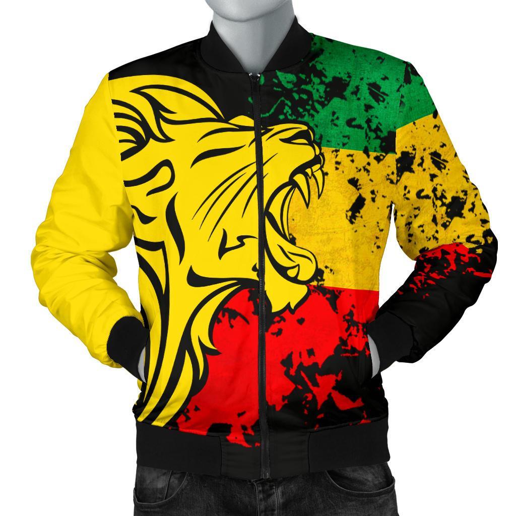 Ethiopia Men's Bomber Jacket Lion - Wonder Print Shop