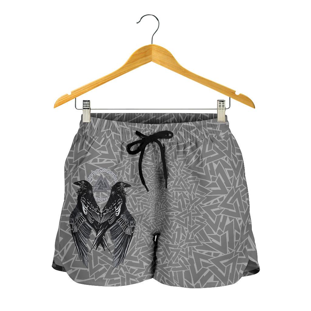 viking-womens-shorts-raven-valknut