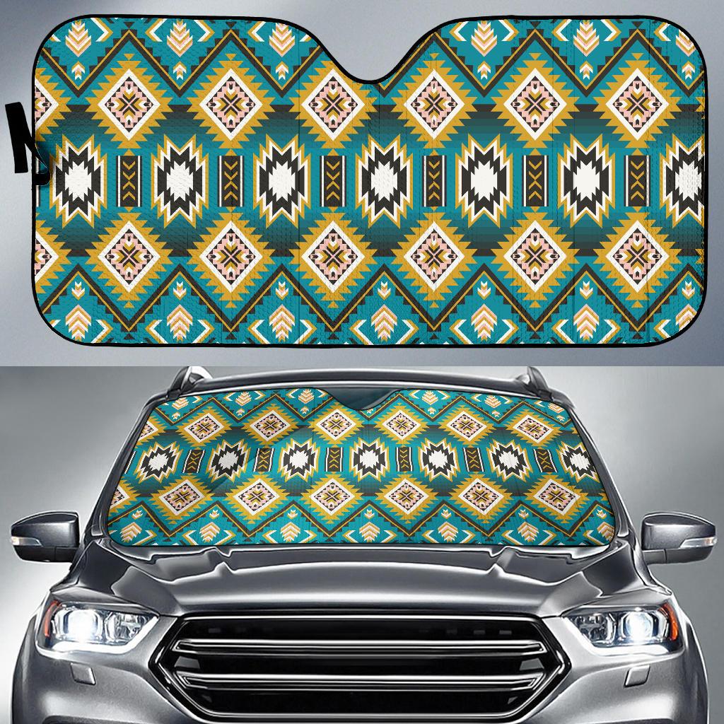 turquoise-blue-color-native-american-ameican-design-auto-sun-shades