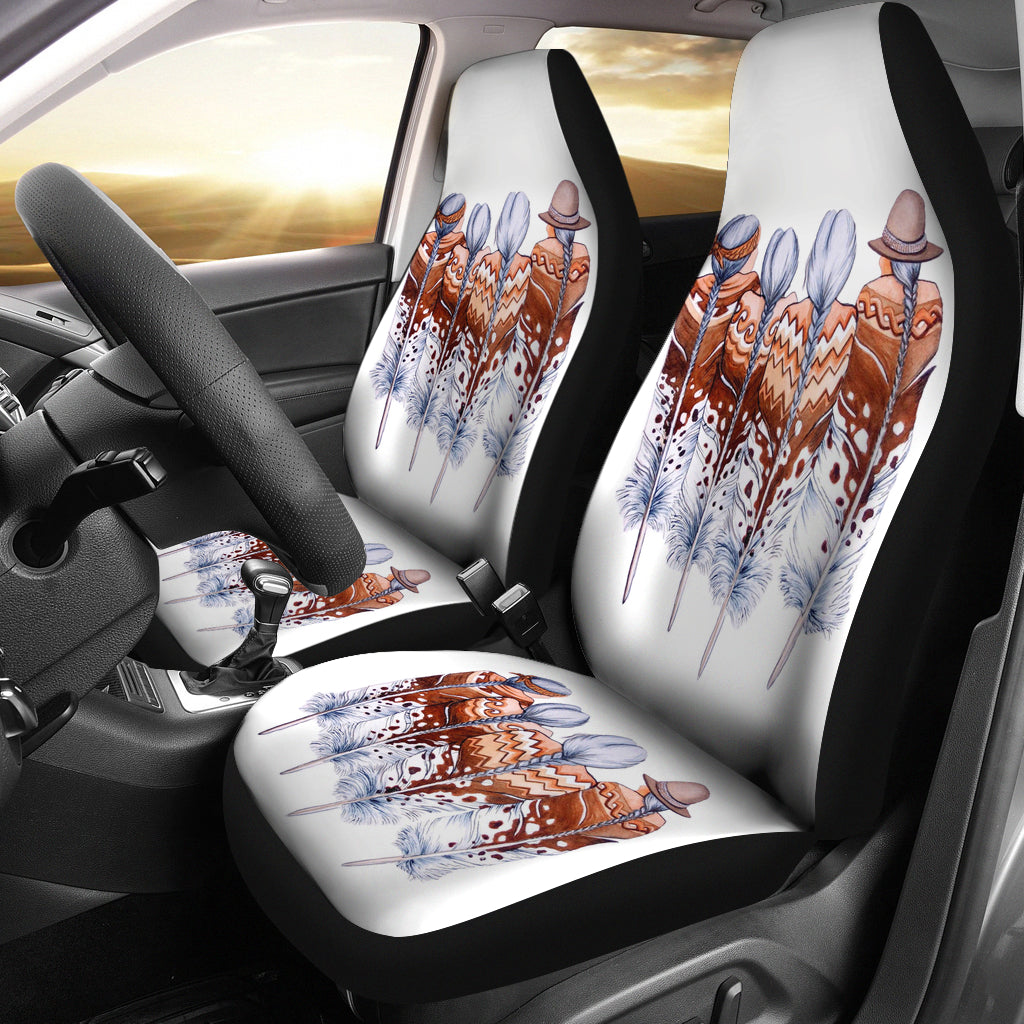 Feather Girls Car Seat Covers LT10 - Wonder Print Shop