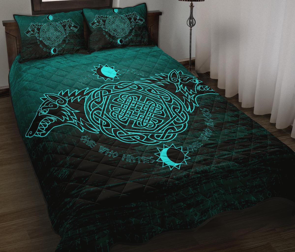 Viking Quilt Bed Set, Skoll and Hati RLT12 - Wonder Print Shop
