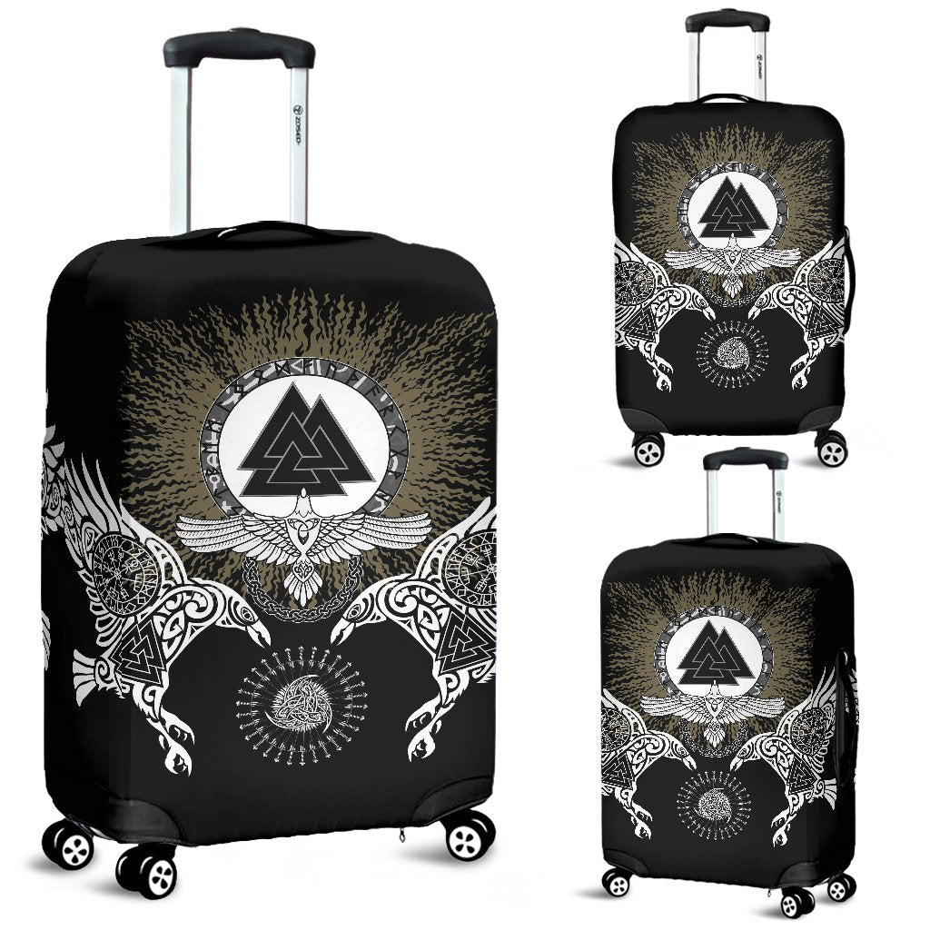 Viking Luggage Covers Raven, Valknut and Vegvisir RLT12 - Wonder Print Shop