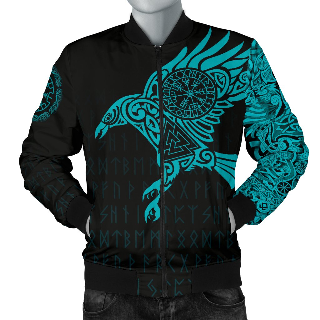 Viking Ravens Tattoo Men's Bomber Jacket RLT12 - Wonder Print Shop