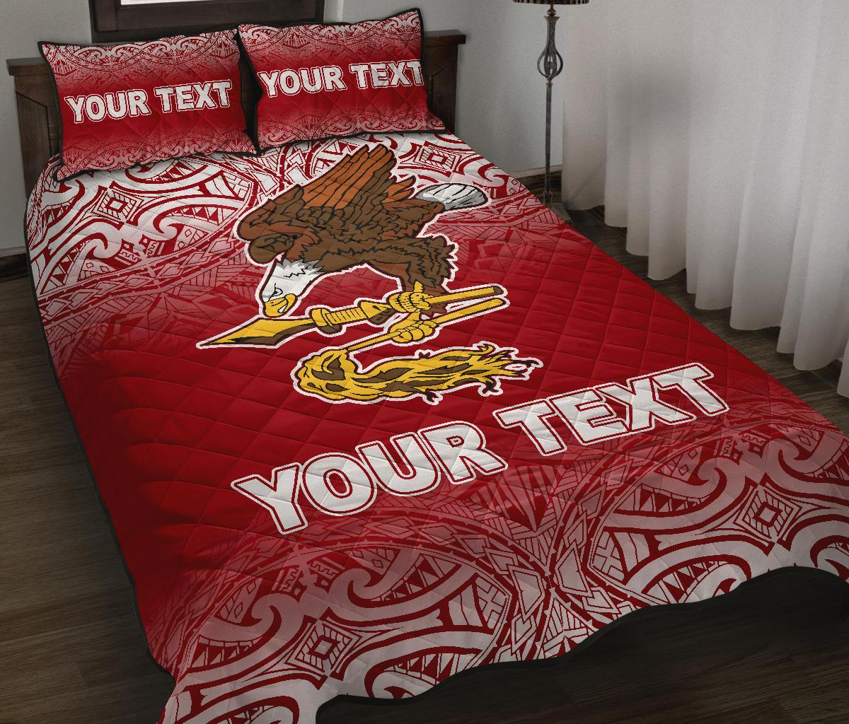 american-samoa-custom-personalised-quilt-bed-set-american-samoa-flag-polynesian-tattoo-red-frog