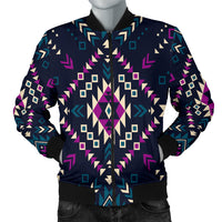 Dark Color Pattern Men's Bomber Jacket LT10 - Wonder Print Shop