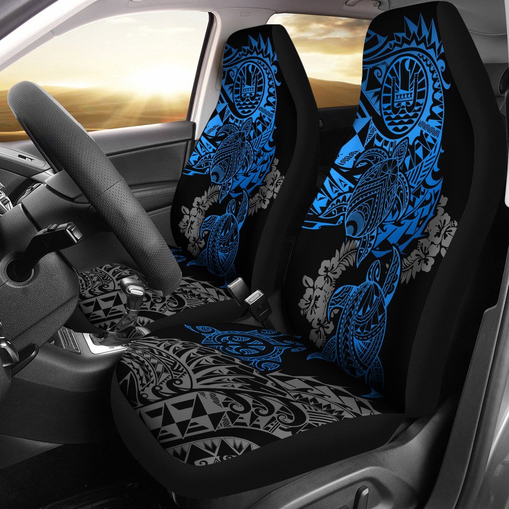 tahiti-polynesian-car-seat-covers-blue-turtle-hibiscus-flowing