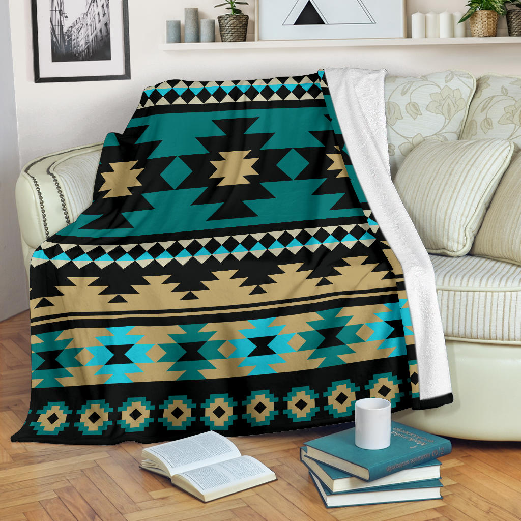 green-ethnic-aztec-pattern-blanket