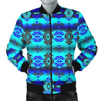 Sovereign Nation Midnight Flat Men's Bomber Jacket LT10 - Wonder Print Shop