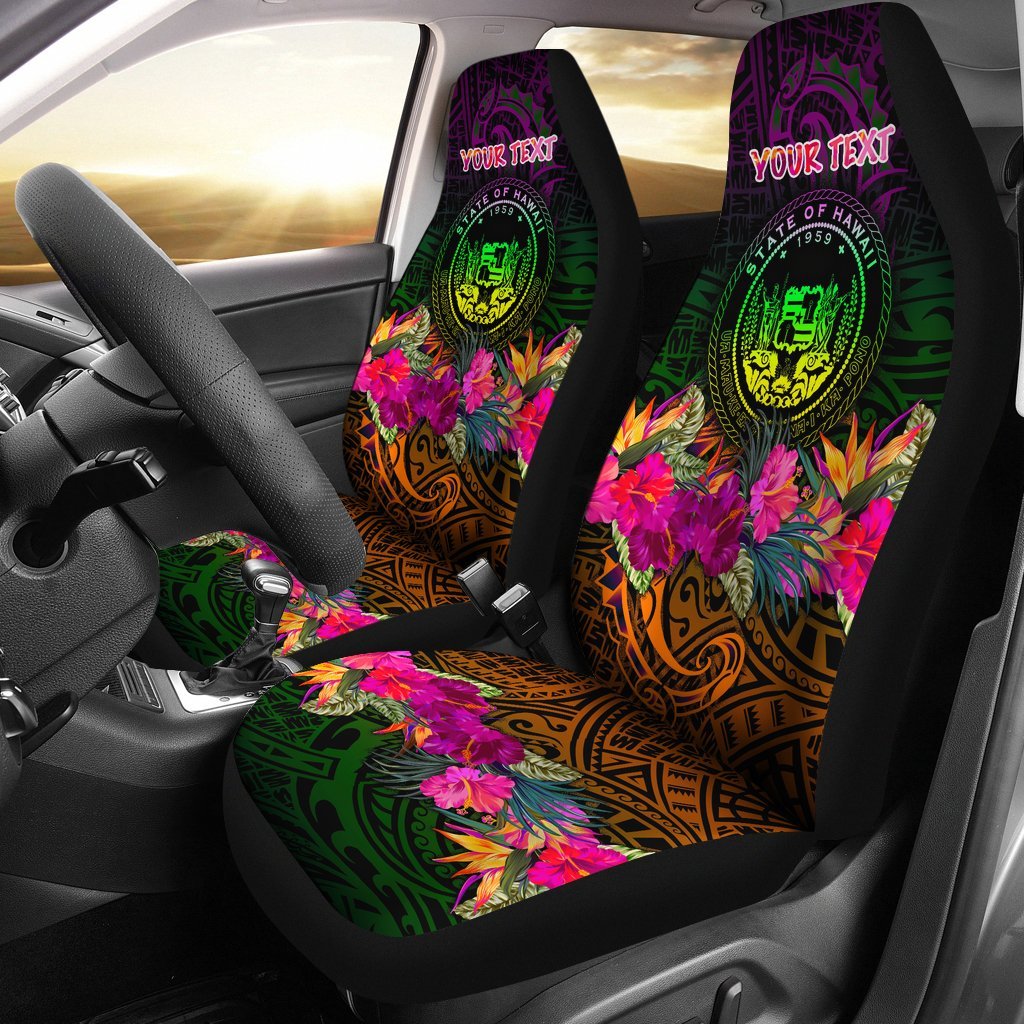 polynesian-hawaii-personalised-car-seat-covers-summer-hibiscus