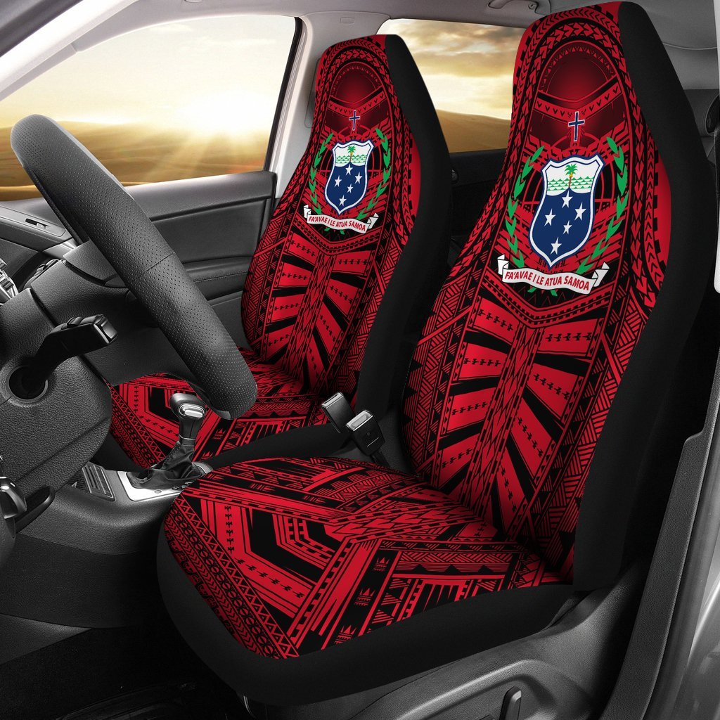 samoa-car-seat-covers-samoa-coat-of-arms-polynesian-multiple-red