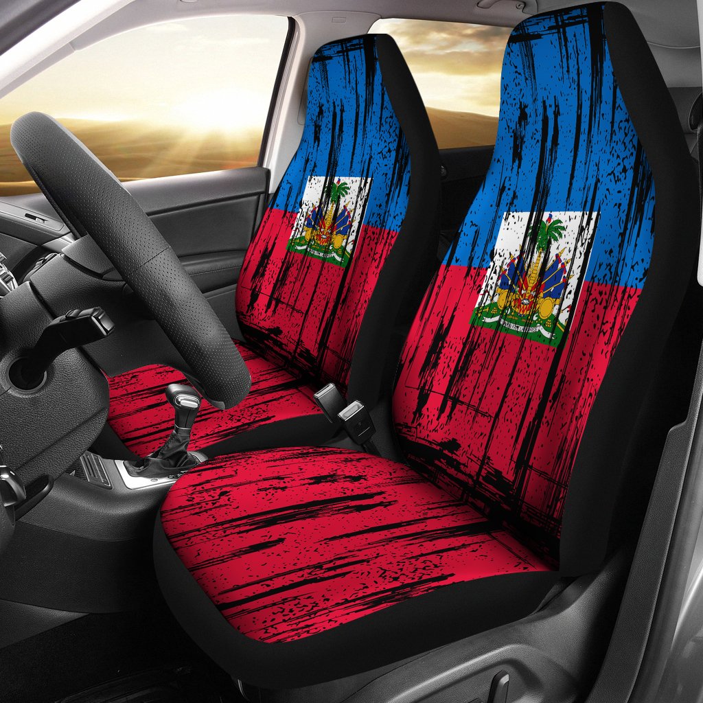 haiti-grunge-flag-car-seat-cover
