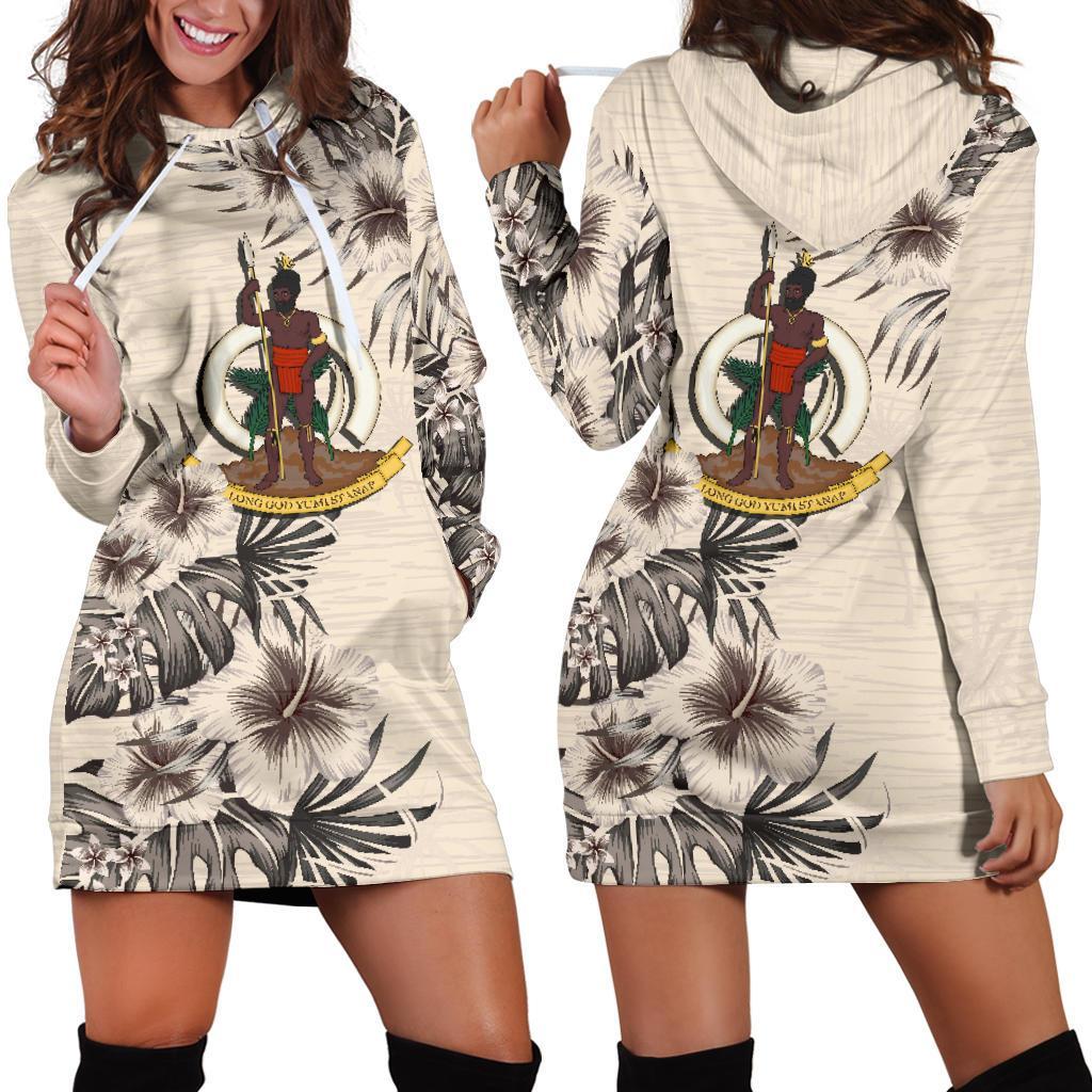 vanuatu-hoodie-dress-vanuatu-coat-of-arms-and-beige-hibiscus