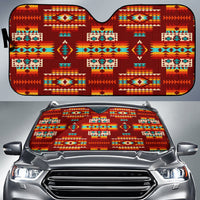 red-pattern-native-american-auto-sun-shades