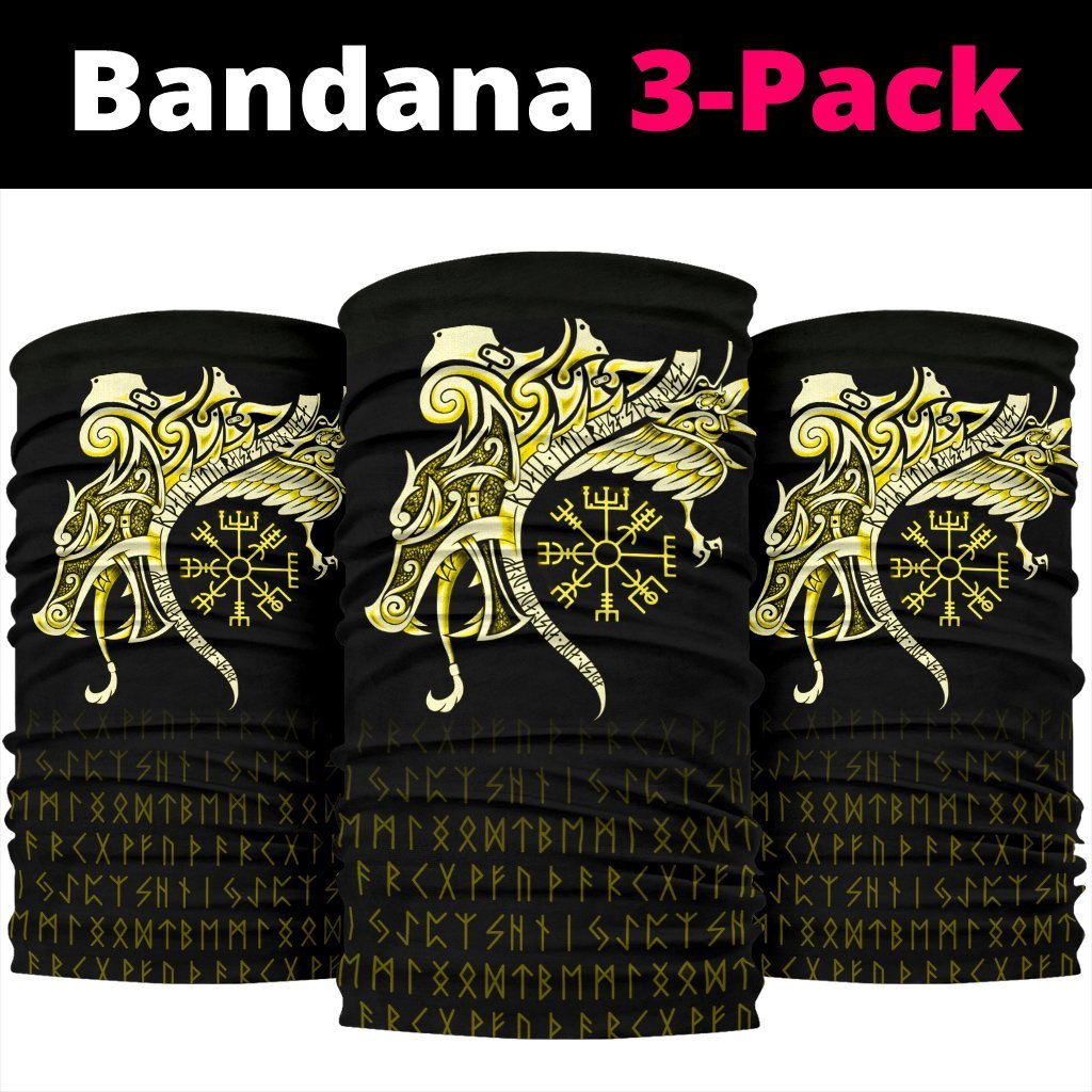 viking-neck-gaiter-3-pack-fenrir-raven-and-vegvisir-tattoo-yellow
