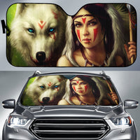 princess-with-wolf-3d-native-american-auto-sun-shades