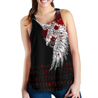Viking Women's Racerback Tank - Mystical Raven Tattoo Blood RLT12 - Wonder Print Shop