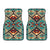 Tribe Blue Pattern Native American Front Car Mats (Set Of 2) LT10 - Wonder Print Shop