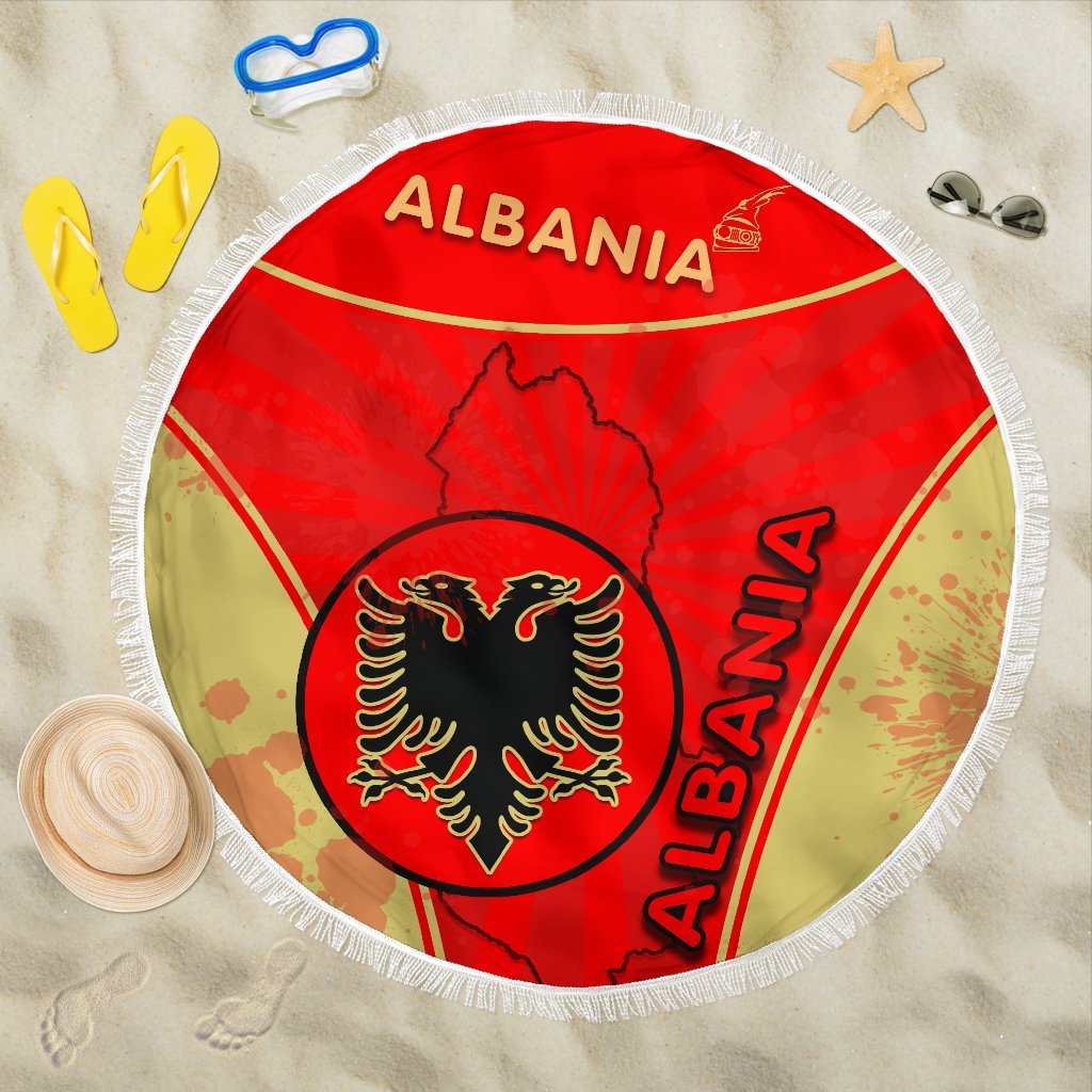 albania-beach-blanket-circle-stripes-flag-version