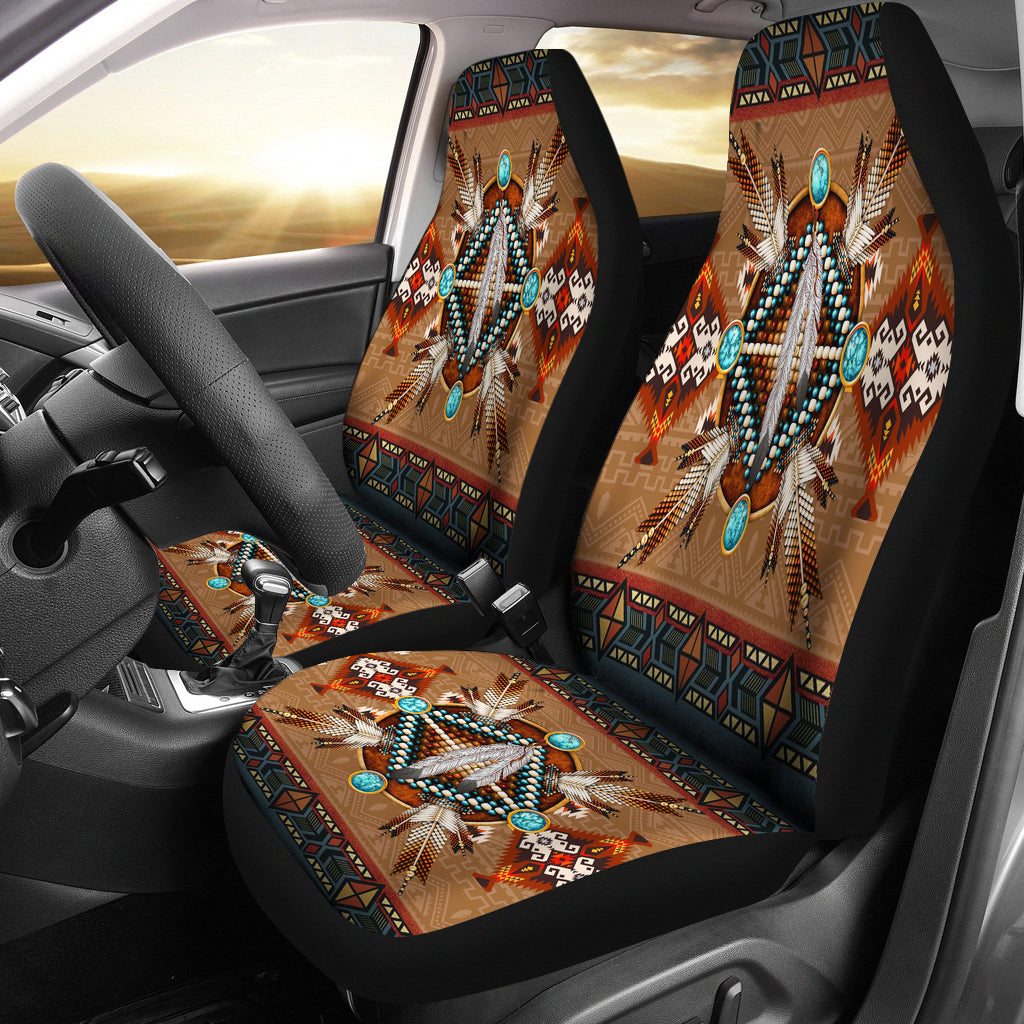 Brown Mandala Car Seat Cover LT10 - Wonder Print Shop