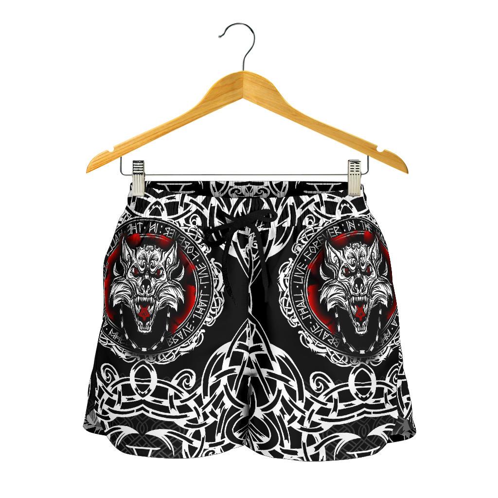 viking-womens-shorts-fenrir-wolf