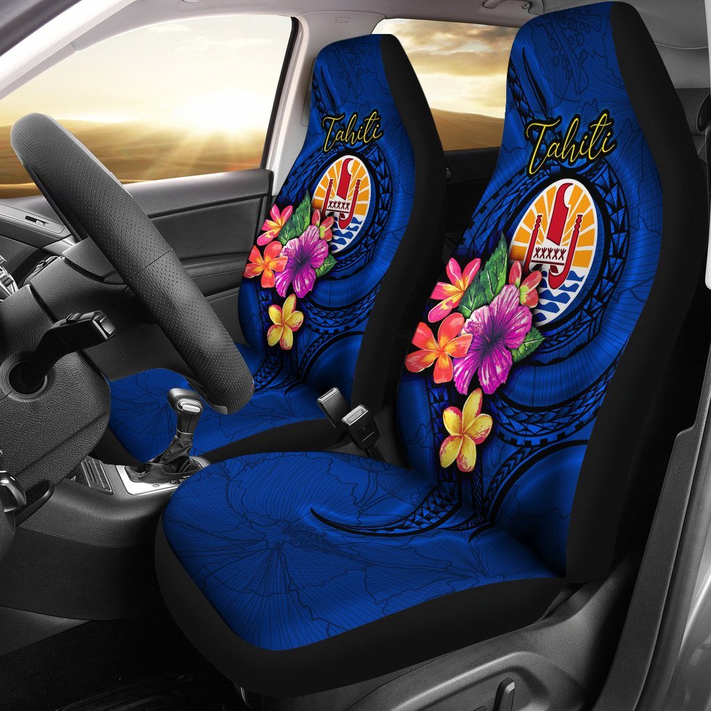 tahiti-polynesian-car-seat-covers-floral-with-seal-blue