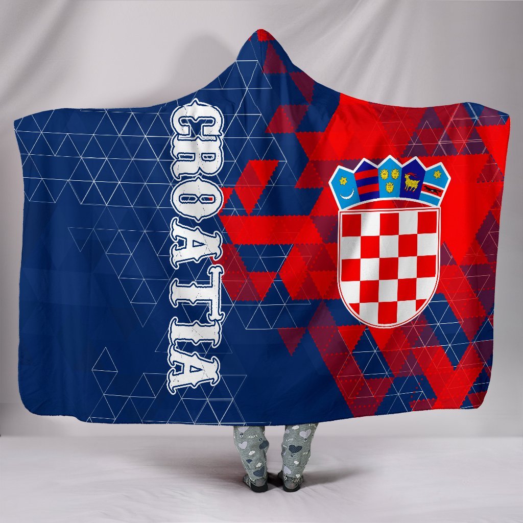 croatia-hooded-blanket-national-flag-polygon-style