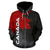 Canada Maple Leaf All Over Zip Up Hoodie - Wonder Print Shop