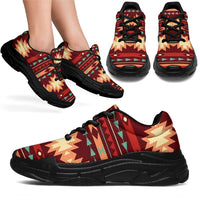 native-american-red-ethnic-pattern-chunky-sneakers