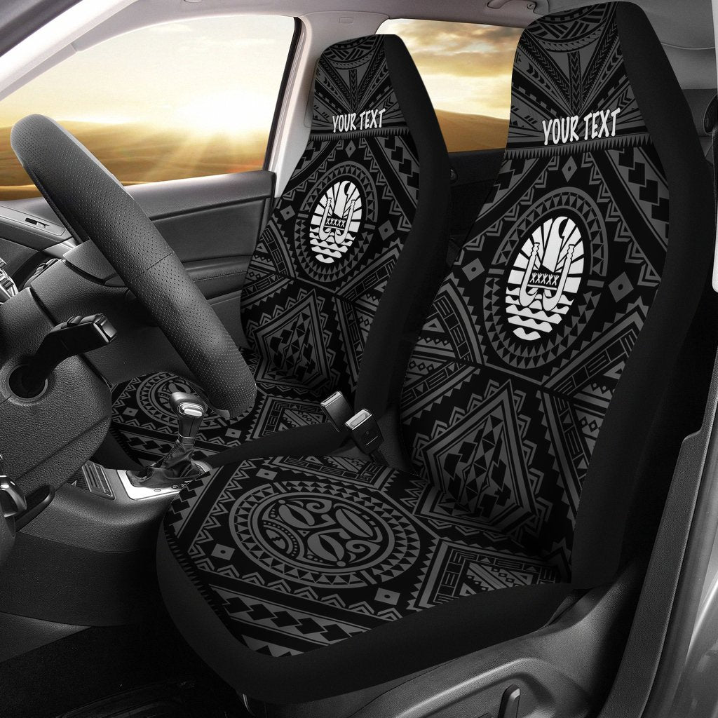 tahiti-personalised-car-seat-covers-tahiti-seal-in-polynesian-tattoo-style-black