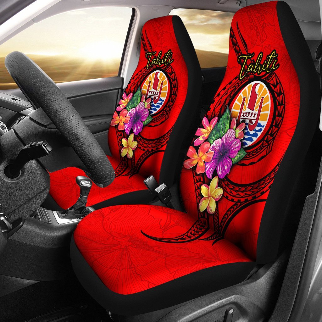 tahiti-polynesian-car-seat-covers-floral-with-seal-red