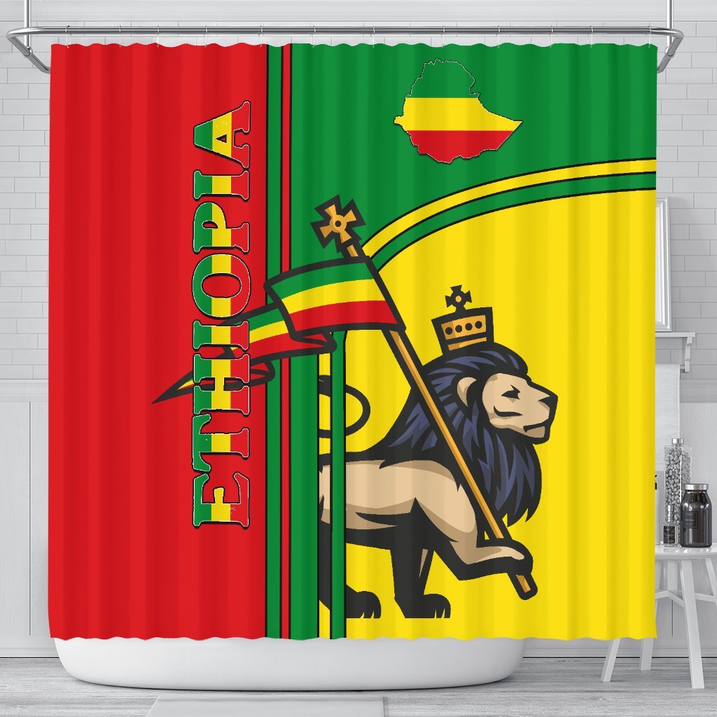 ethiopia-lion-shower-curtain