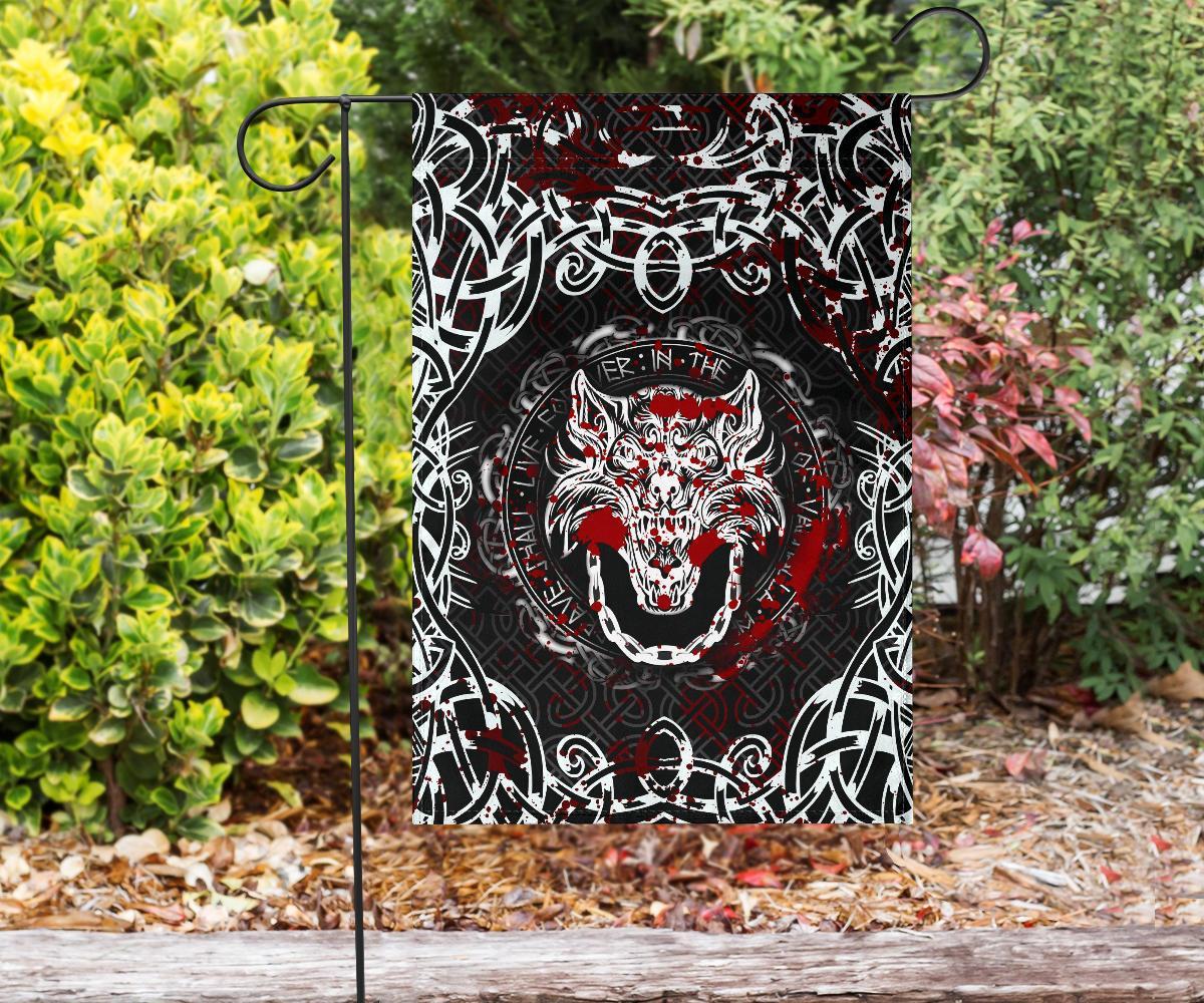 Viking Garden Flag Fenrir Viking Blood 3D RLT12 - Wonder Print Shop