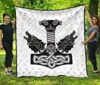 Viking Thor S Hammer Mjollnir Premium Quilt RLT12 - Wonder Print Shop