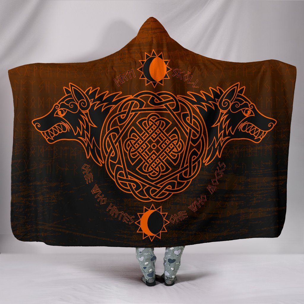 viking-hooded-blanket-skoll-and-hati-orange