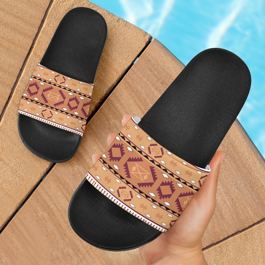 native-pink-pattern-native-american-slide-sandals