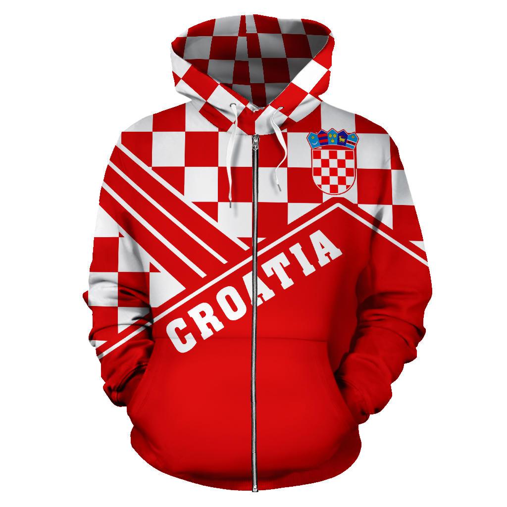 croatia-flag-color-zip-up-hoodie