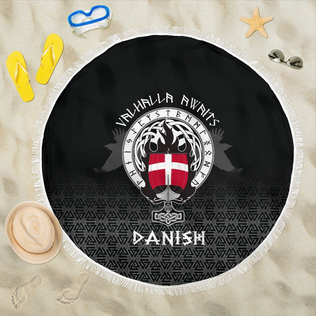 Viking Beach Blanket Danish Drakkar RLT12 - Wonder Print Shop